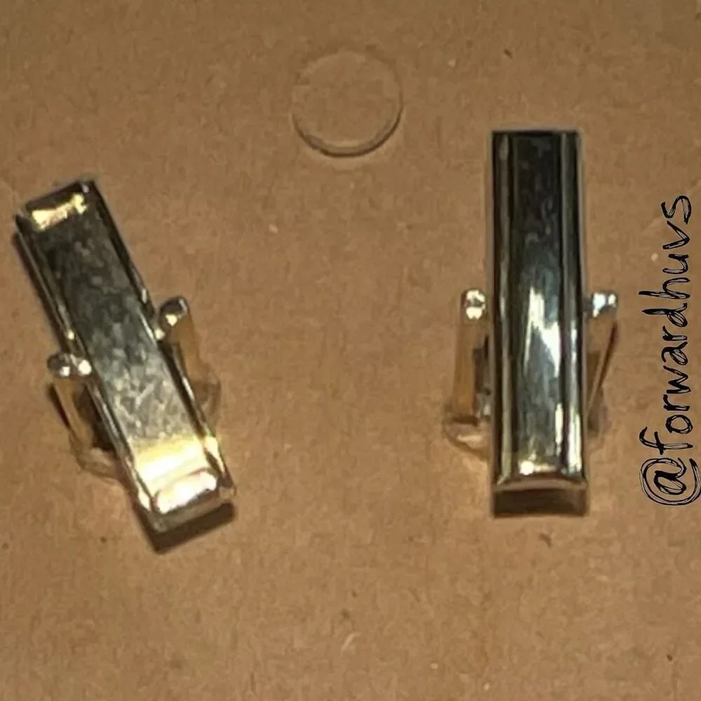 Bundle Sale 3 for $15 | Cufflinks with Black Centers - Incomplete Back